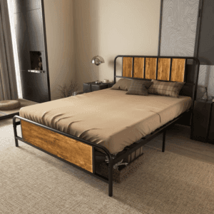 Homcom Double Bed Frame Steel Base