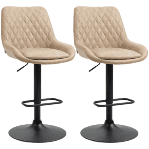 Homcom Bar Stools Set of 2 Adjustable