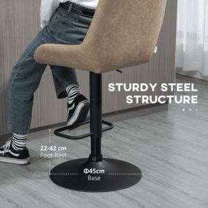 Homcom Bar Stools Set of 2 Adjustable