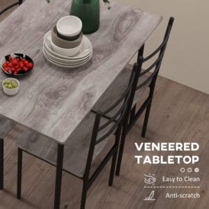 Homcom 5 Piece Dining Table & Chairs Set