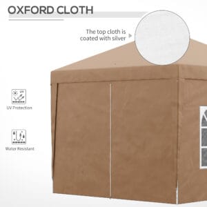 Outsunny Pop Up Gazebo Tent 3 x 3m
