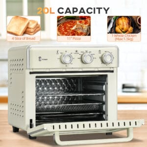 HOMCOM 7 in 1 Toaster Oven 4-Slice With 60-min Timer