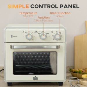 HOMCOM 7 in 1 Toaster Oven 4-Slice With 60-min Timer