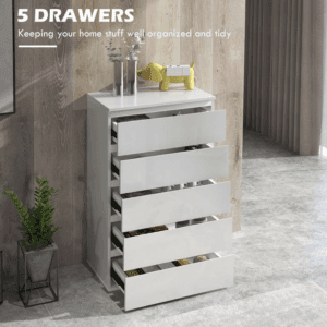 Homcom Chest of Drawers High Gloss