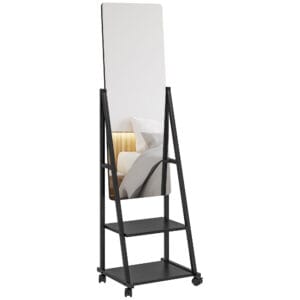 Homcom Full Length Mirror w/ 2 Shelves