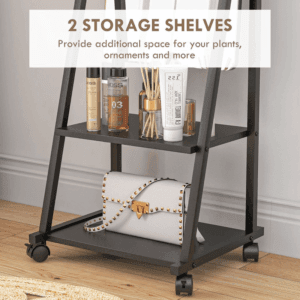 Homcom Full Length Mirror w/ 2 Shelves