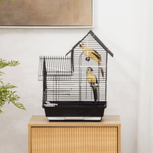 PawHut Metal Bird Cage w/ Plastic Perch