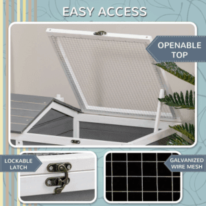 PawHut Tortoise House with Openable Top