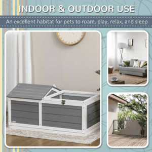 PawHut Tortoise House with Openable Top