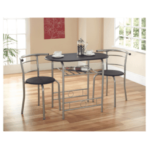 Greenhurst Compact Dining Set Black/Silver