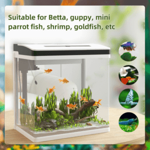PawHut Aquarium 28L Glass Tank with Filter PawHut Aquarium 28L Glass Tank with Filter