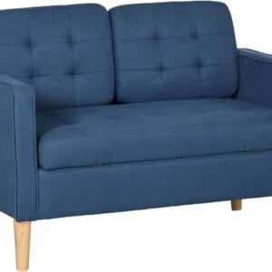 HOMCOM Compact Loveseat Sofa 2 Seater HOMCOM Compact Loveseat Sofa 2 Seater