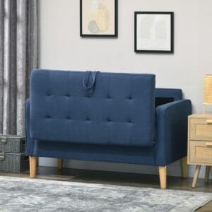 HOMCOM Compact Loveseat Sofa 2 Seater HOMCOM Compact Loveseat Sofa 2 Seater