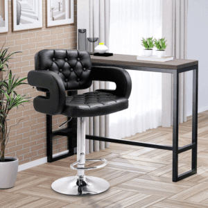 Homcom Bar Stools PU Leather Adjustable