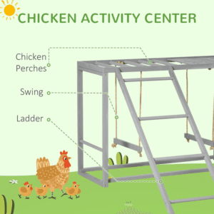 PawHut Chicken Coop Activity Play