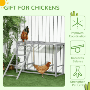 PawHut Chicken Coop Activity Play