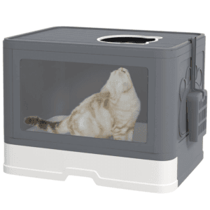 PawHut Cat Litter Tray Enclosed with Lid