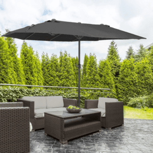 Outsunny Patio Parasol Sun Shade 4.6m