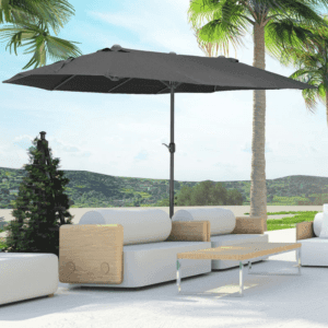 Outsunny Patio Parasol Sun Shade 4.6m