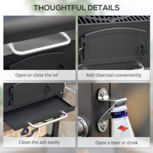Outsunny Charcoal BBQ Grill
