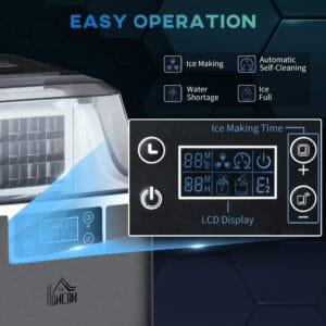 Homcom Ice Maker w/ Adjustable Cube Size
