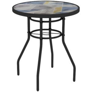 Outsunny Garden Table with Glass