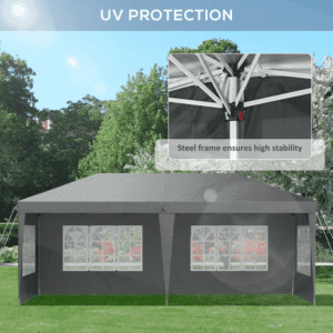 Outsunny Gazebo Marquee 3 x 6m