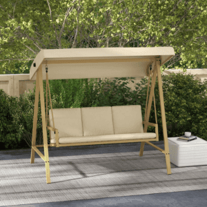 Outsunny 3 Seater Swing Chair w/ Canopy