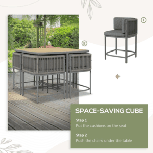 Outsunny Rattan Dining Set