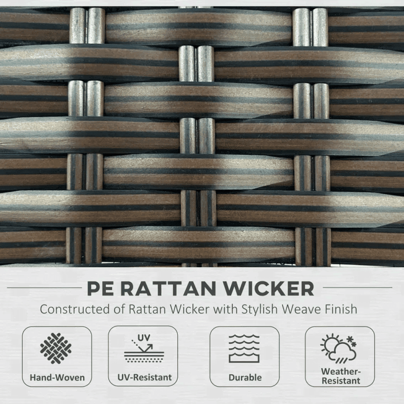 Outsunny 7pc Furniture Set Rattan Outsunny 7pc Furniture Set Rattan