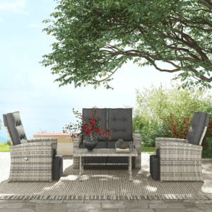 Outsunny 4pc Rattan Furniture Set