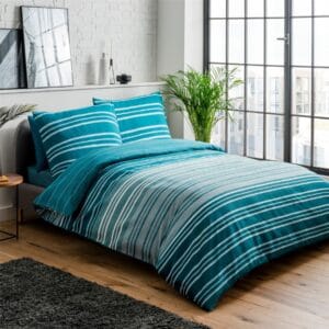 Sleepdown Textured Stripe Duvet Set