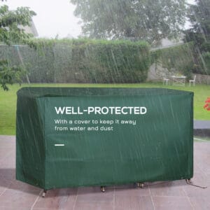 Outsunny Rattan Bistro Set 3pcs Chair Table