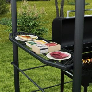Outsunny BBQ Gazebo w/ 2 Shelves
