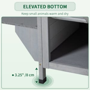 PawHut Condo w/ Openable Roof White