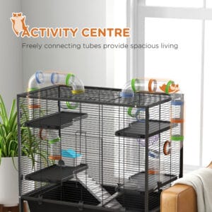 PawHut Large Hamster Cage with Wheels PawHut Large Hamster Cage with Wheels