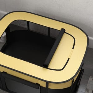 PawHut Portable Dog/Cat Pen Yellow