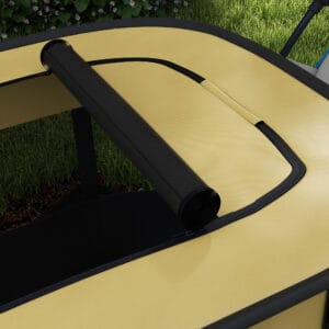 PawHut Dog/Cat Pen Portable Yellow