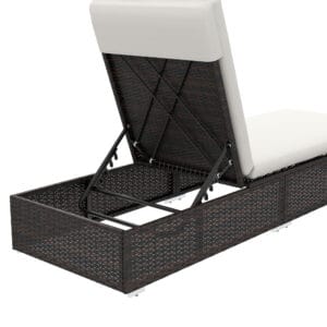 Outsunny Rattan Sun Loungers Set of 2