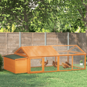 PawHut Wooden Chicken Run
