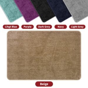 Vinsani Bath Mat 60 X 90cm Beige
