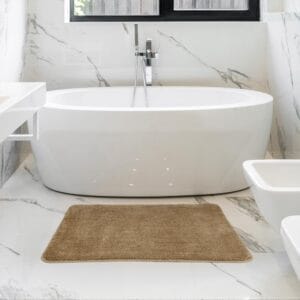 Vinsani Bath Mat 50 X 80cm Beige