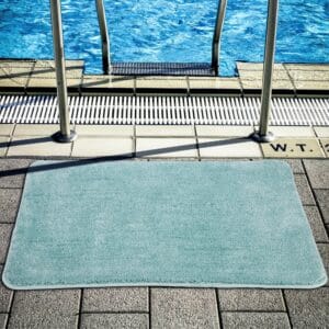 Vinsani Bath Mat 60 X 90cm Light Blue