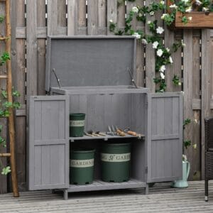 Outsunny Garden Shed Wooden 74 x 43 x 88cm