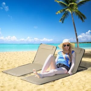 Outsunny 2 Foldable Sun Loungers