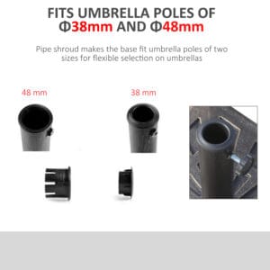 Outsunny Patio Umbrella Stand 15KG