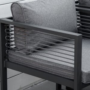 Outsunny Dining Set Table 4 Chairs & 4 Footstools