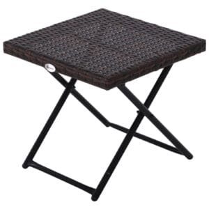 Outsunny Square Rattan Coffee Table