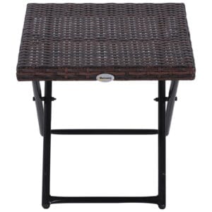Outsunny Square Rattan Coffee Table