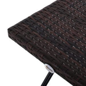 Outsunny Square Rattan Coffee Table